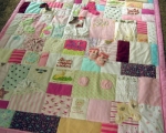 quilts made of baby clothes