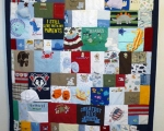 make a quilt out of baby clothes