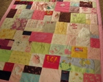 make a blanket out of baby clothes