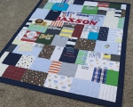 Baby Clothes Quilt from JellyBeanQuilts.com