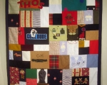 quilt made from old baby clothes