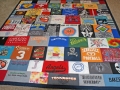 Baker - baby clothes quilt.