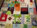 turn baby clothes into quilt