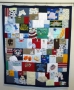 Quilt made from baby clothes