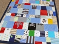 blanket made out of baby clothes