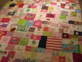 turn baby clothes into quilt