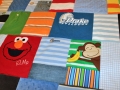 quilt made from old baby clothes