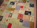 baby clothes memory quilt