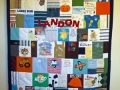 quilt made from baby clothes
