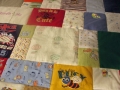 baby clothes memory quilt