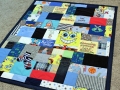 quilt made from old baby clothes