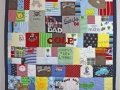 quilt made from old baby clothes