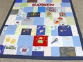 baby clothes memory quilt