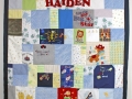 baby clothes memory quilt