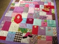 how to make a quilt out of baby clothes
