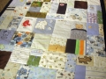 how to make a quilt out of baby clothes