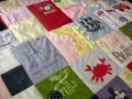 how to make a quilt out of baby clothes