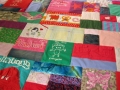 quilt made from baby clothes