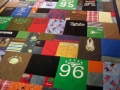 quilt made from baby clothes
