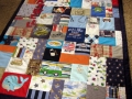 quilt made from baby clothes