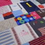 Quilt made from baby clothes