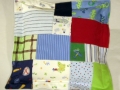 make a quilt out of baby clothes