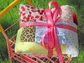quilt made from old baby clothes