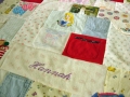 quilts made out of baby clothes