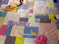 quilt made from old baby clothes