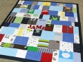 quilt made from old baby clothes