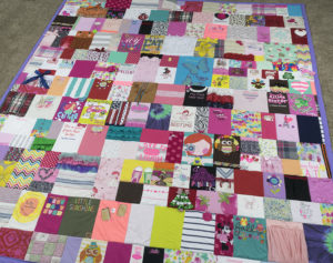 Quilt Made from Baby Clothes