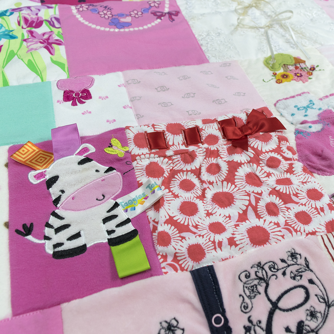 Quilt Made from Baby Clothes