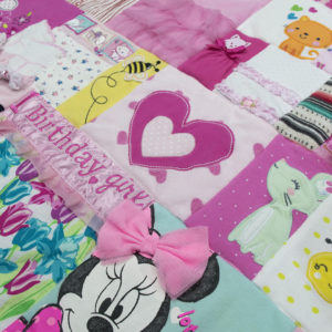 Quilt Made from Baby Clothes
