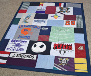 Memory quilts from JellyBeanQuilts.com are a great way to preserve the memories!