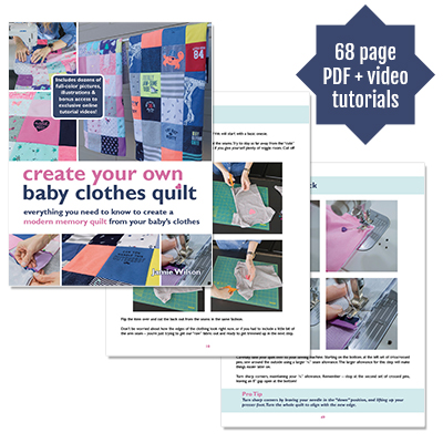 Baby Clothes Quilt Tutorial