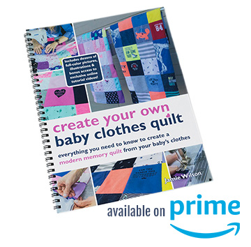 How to make a baby clothes quilt tutorial